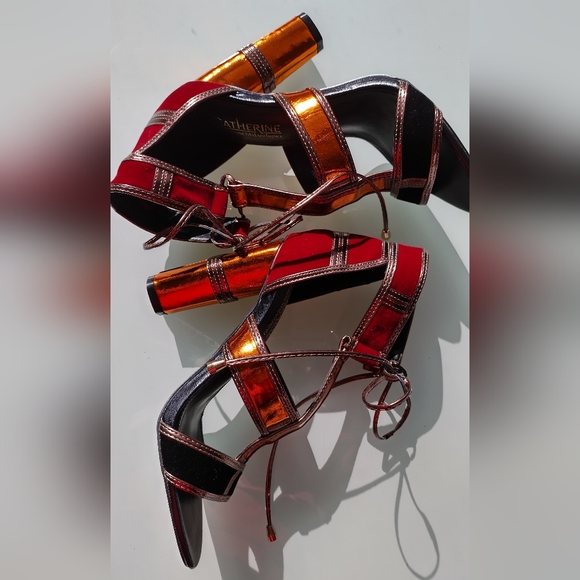 Catherine Malandrino Shoes - Really Cool Metallic Velvet Heels